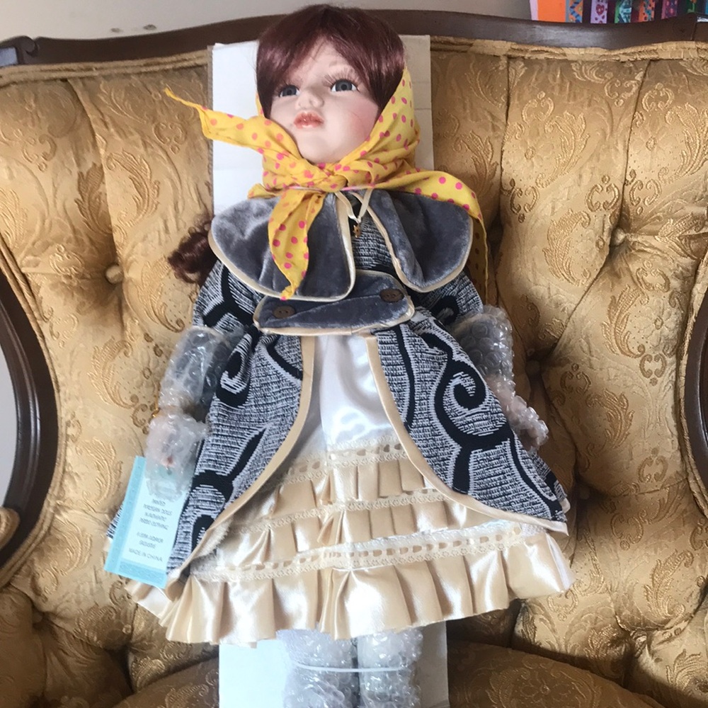 Doll-Porcelain- ELLIS ISLAND COLLECTION- Rebecca Brand New Without Box